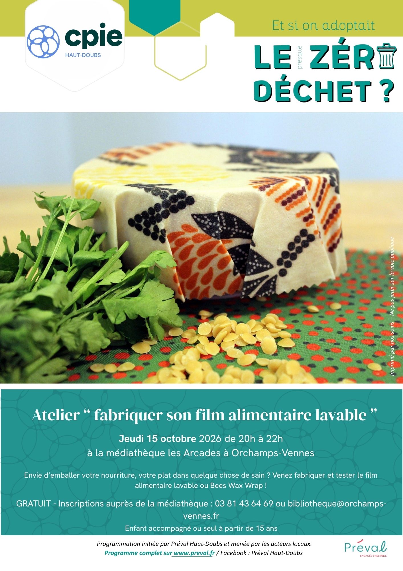 15.10.2026 Fabriquer son film alimentaire lavable